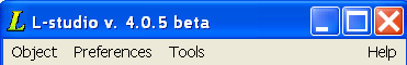 L-studio menu bar