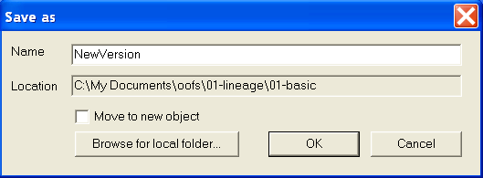 Move to new object dialog
